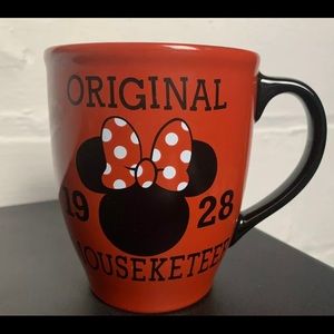 Disney Store - 1928 Original Mouseketeer Coffee Mug, Cup - Red, Minnie Mouse